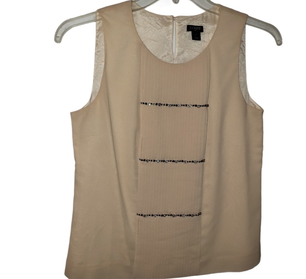 J. Crew size 4 classy baddazed front sleeveless blouse. 076